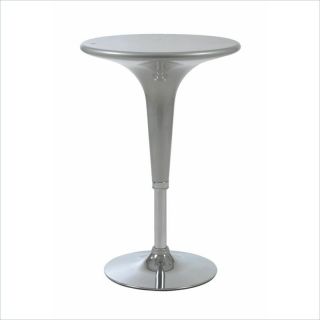 Eurostyle Clyde Adjustable Bar/Counter Table in Silver / Chrome   04326SIL