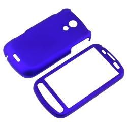 Blue Rubber coated Case for Samsung Epic 4G D700 Eforcity Cases & Holders