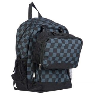 Granite Canyon Black Box/Check 16 inch Backpack with Lunch Tote Granite Canyon Kids' Backpacks