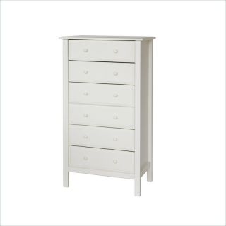 DaVinci Jayden 6 Drawer Tall Dresser in White   M5928W