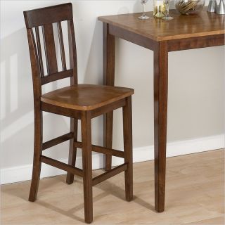 Jofran Triple Upright Counter Height Stool in Kura Espresso & Canyon Gold (Set of 2)   875 BS265KD
