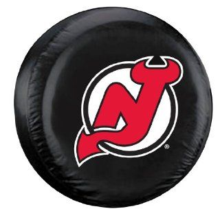 New Jersey Devils Black Tire Cover   Standard Size  Automotive Tire Covers  Sports & Outdoors