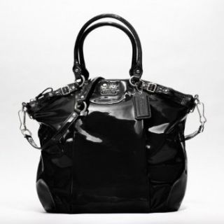 COACH Madison Patent Leather Lindsey Satchel in Gloss Black 18627 Shoes