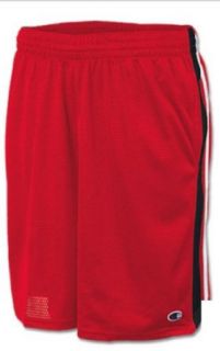 Champion Authentic Retro Men's Mesh Shorts 85651, S, Crimson/Black/White Clothing