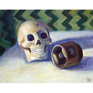 Art Skull and Piston head  Painting  Will Eskridge