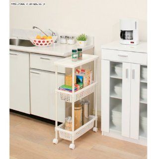 Laundry Cart / Kitchen Cart for Narrow Space MKW 3S   Home Storage Baskets