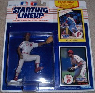 Starting Lineup 1990 Ricky Jordan Philadelphia Phillies 1988 Rookie Year  Sports Related Merchandise  Toys & Games