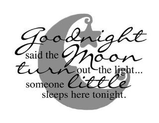 Jada Venia / Kindred Hearts   Inspirational Accent Lamp / Light Box Insert "Goodnight Said The Moon, Turn Out The Light, Someone Little Sleeps Here Tonight" (9 3/4" x 7 1/2")   #1 206   Led Household Light Bulbs  