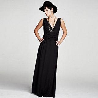 HotSquash Black v neck maxi dress in CoolFresh fabric