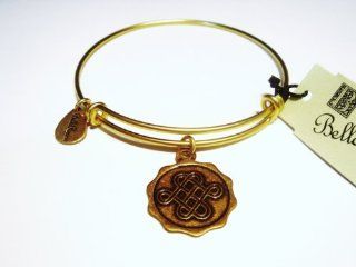 Authentic Bella Ryann "Love Knot" adjustable wire bangle russian gold. (Shipped same day) Charm Bracelets Jewelry