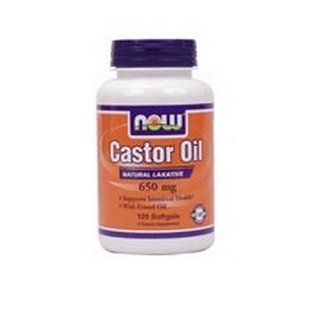 Now Foods Castor Oil, 120 Softgels / 650mg Health & Personal Care