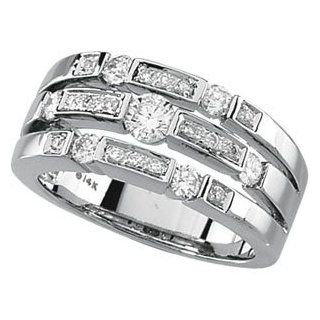 14K White Gold Diamond Right Hand Ring DivaDiamonds Jewelry