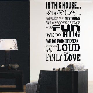 23"* 38" in This House We DoWall Decals Sticker Saying Quotes