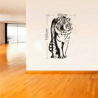 Black Tiger Wall Sticker Animal Graphic Decoration Wall Art Decals Vinyl Lettering Saying Wall Decor Mural Art Room Home   Wallpaper  