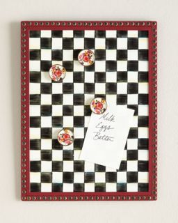 Courtly Check Message Board   MacKenzie Childs   Black/White