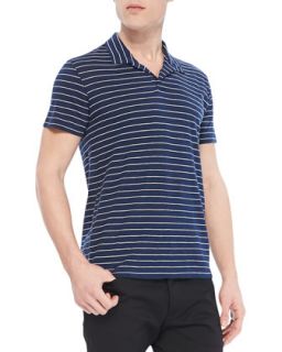 Mens Willem Cohesive Short Sleeve Polo, Navy   Theory     (LARGE)