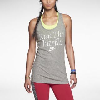 Nike Run The Earth Womens Tank Top   Dark Grey Heather