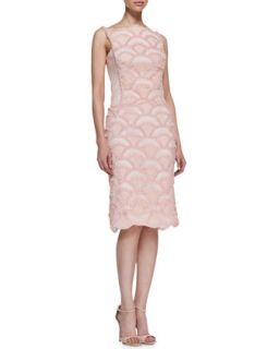 Womens Sleeveless Lace & Sequin Pattern Cocktail Dress, Antique Pink   Tadashi