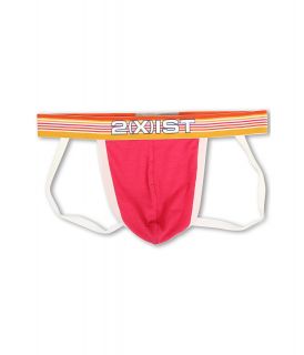 2IST Beach Stripe Jock Strap Mens Underwear (Red)