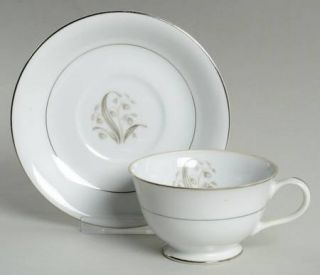 Fine China of Japan Lily Of The Valley Footed Cup & Saucer Set, Fine China Dinne