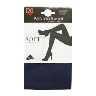 Andrea Bucci Blue 120 Denier opaque fashion tights