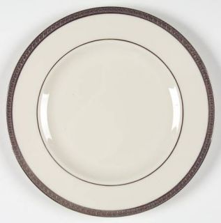 Haviland Shelton Salad Plate, Fine China Dinnerware   Platinum Encrusted Rim,Pla