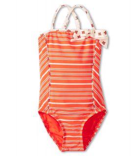 Little Marc Jacobs Bandeau Maillot Girls Swimsuits One Piece (Red)