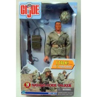 Gi Joe 12 Inch Navajo Indian Navaho Code Talker Figure Says 7 Different Phrases In Najavo Code and English Toys & Games