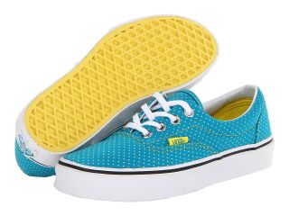 Vans Era Enamel Blue/Blazing Yellow) Skate Shoes (Green)