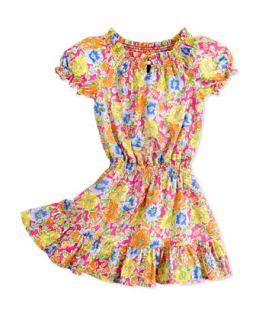 Floral Print Dobby Dress, Girls 4 6X   Ralph Lauren Childrenswear