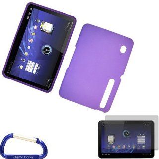 Gizmo Dorks Rubberized Hard Case Shell (Purple) and Screen Protector with Carabiner Key Chain for the Motorola Xoom Tablet Computers & Accessories