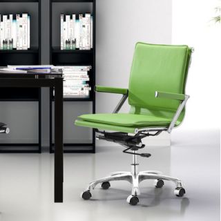 dCOR design Lider Plus Mid Back Office Chair 215212 Finish Green
