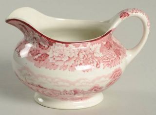 Enoch Wood & Sons English Scenery Pink (Older,Smooth) Creamer, Fine China Dinner