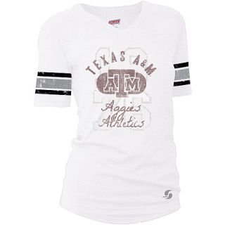 SOFFE Womens Texas A&M Aggies Drop Tail Football Alternate Logo Short Sleeve T 