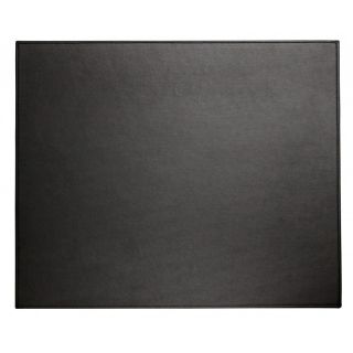 Midnight Black Faux Leather Table Mat