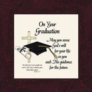 Graduation Saying Framed Inspirational Gift 4" X 4" with Built in Easel   Single Frames