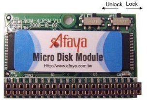AFAYA IDE Flash Module 4GB DOM 44pin 90 Degree Jumperless, MLC (Part# MDM 4LSI004GBCFU) Computers & Accessories
