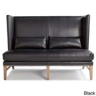 Malibu Reclaimed Leg Leather Loveseat