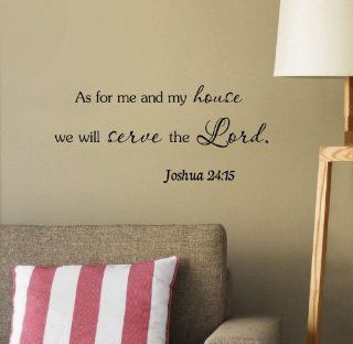 #3 As for me and my house, we will serve the Lord Vinyl wall art Inspirational quotes and saying home decor decal sticker steamss  