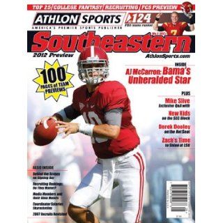Athlon Sports 2012 College Football Southeastern (SEC) Preview Magazine  Alabama Crimson Tide Cover Athlon Sports Books