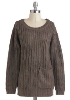 Apple Butter Breakfast Sweater in Fog  Mod Retro Vintage Sweaters