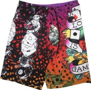 Men's Ed Hardy Swim Trunks Board Shorts Gamble Sunset Available in Several Sizes at  Mens Clothing store