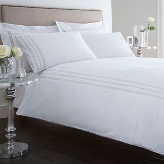 J by Jasper Conran Designer white Brindley bed linen