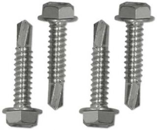 Snap Loc AM HSDDS PU 4 Piece Zinc Plated Steel Self Driller Screw Double Set, For Fastening 2 Snaplocs (Pack of 25) Self Drilling Screws