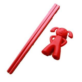 Qiyun Happy Girl'S Rubber Top Safe Kids'Training Chopsticks One Pair Random Color Sent  Cutlery Accessories  Patio, Lawn & Garden