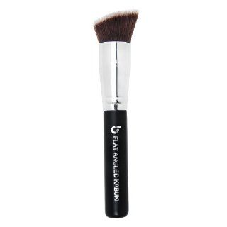 Best Bronzer Brush   Flat Angled Kabuki Makeup Brush High Quality Blending & Contouring Vegan Makeup Brush with Dense Synthetic Bristles That Do Not Shed; Tested by Professionals, Compares to Brand Names; Makes Great Gifts for Women and Teens  Beaut
