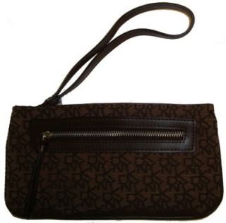 DKNY Wristlet Slgs Town and Country Classics Available in Several Colors (Brown Mixed Dark Brown) Shoes