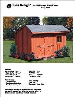 6' X 10' Saltbox Storage Shed/playhouse Plans   Design #70610   Woodworking Project Plans  