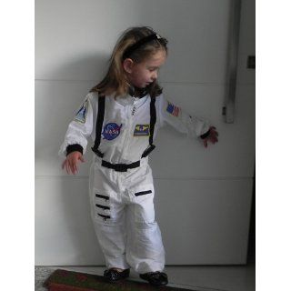 Aeromax Jr. Astronaut Suit with Embroidered Cap, White, size 4/6 Clothing