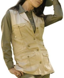 SHE Women's Traditional Safari Vest, Khaki, XX Large  Camouflage Hunting Apparel  Clothing
